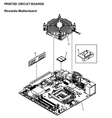 Las piezas de repuesto de la ATM NCR Motherboard 445-0750199 MADERBOARD, INTEL ATOM D2550, MINI-ITX, "LANIER II" - TOP LEVE