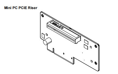 Las piezas de repuesto del cajero automático NCR 009-0030958 MINI PC PCIE RISER