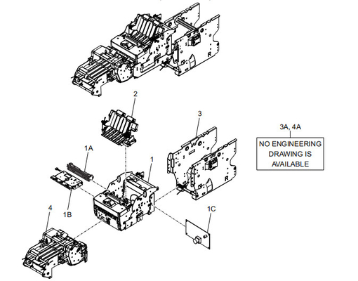 Las partidas de repuesto del cajero automático STIRLING 1ST RECEPT PRINTER (STANDARD)