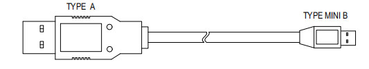Las piezas de repuesto del cajero automático 009-0020704 CABLE USB TIPO A a TIPO MINI B Alta velocidad (480MBPS) 1500MM