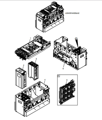 BRM Modulo inferior Partes de máquinas ATM
