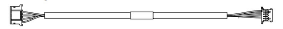 Las piezas de la máquina ATM 445-0751009 LVDS SUNLIGHT POWER HARNESS, 1200MM