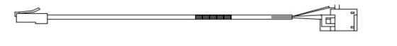 Las partes de las máquinas ATM 445-0670809 MODEM 8 WAY HARNESS