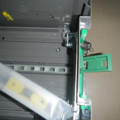 Casete de la moneda de NCR 58XX S1 de las piezas de la máquina del cajero automático con llaves del metal 445-0728451