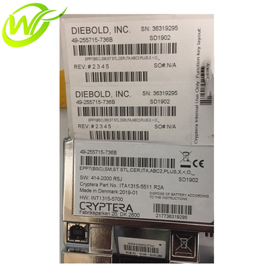 La máquina del cajero automático parte el pequeño telclado numérico 49-255715-736B 49255715736B del teclado EPP7 de Diebold