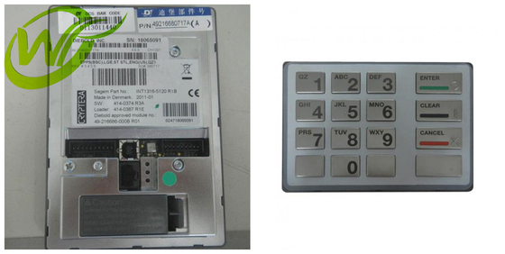 Teclado 49-216680-717A 49216680717A de Diebold EPP5 de las piezas de la máquina del cajero automático