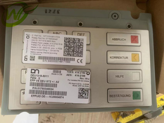 175-0346524 teclado 1750346524 del EPP V8 de Wincor de los recambios del cajero automático